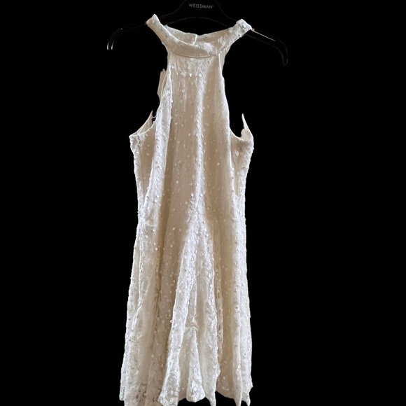 🏷️ Un deux trois sequin embellished white  dress women/juniors 5P/6 - Picture 1 of 8
